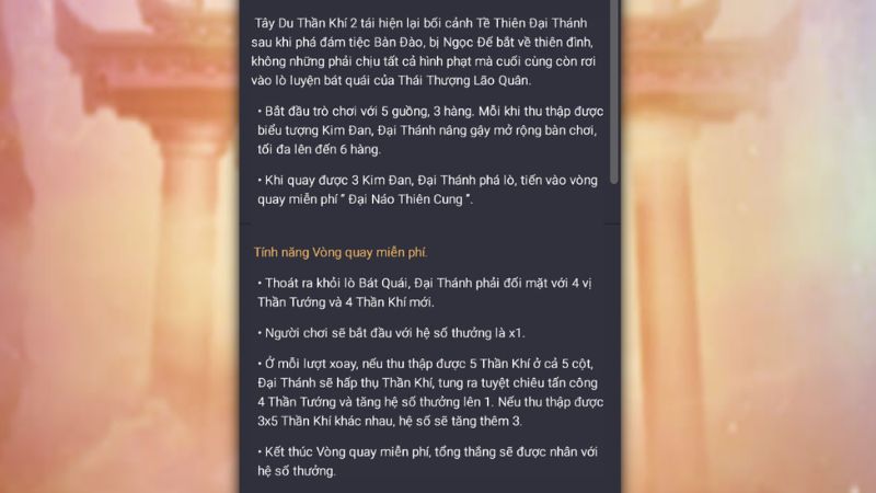 Slot Tây Du Thần Khí quay thưởng